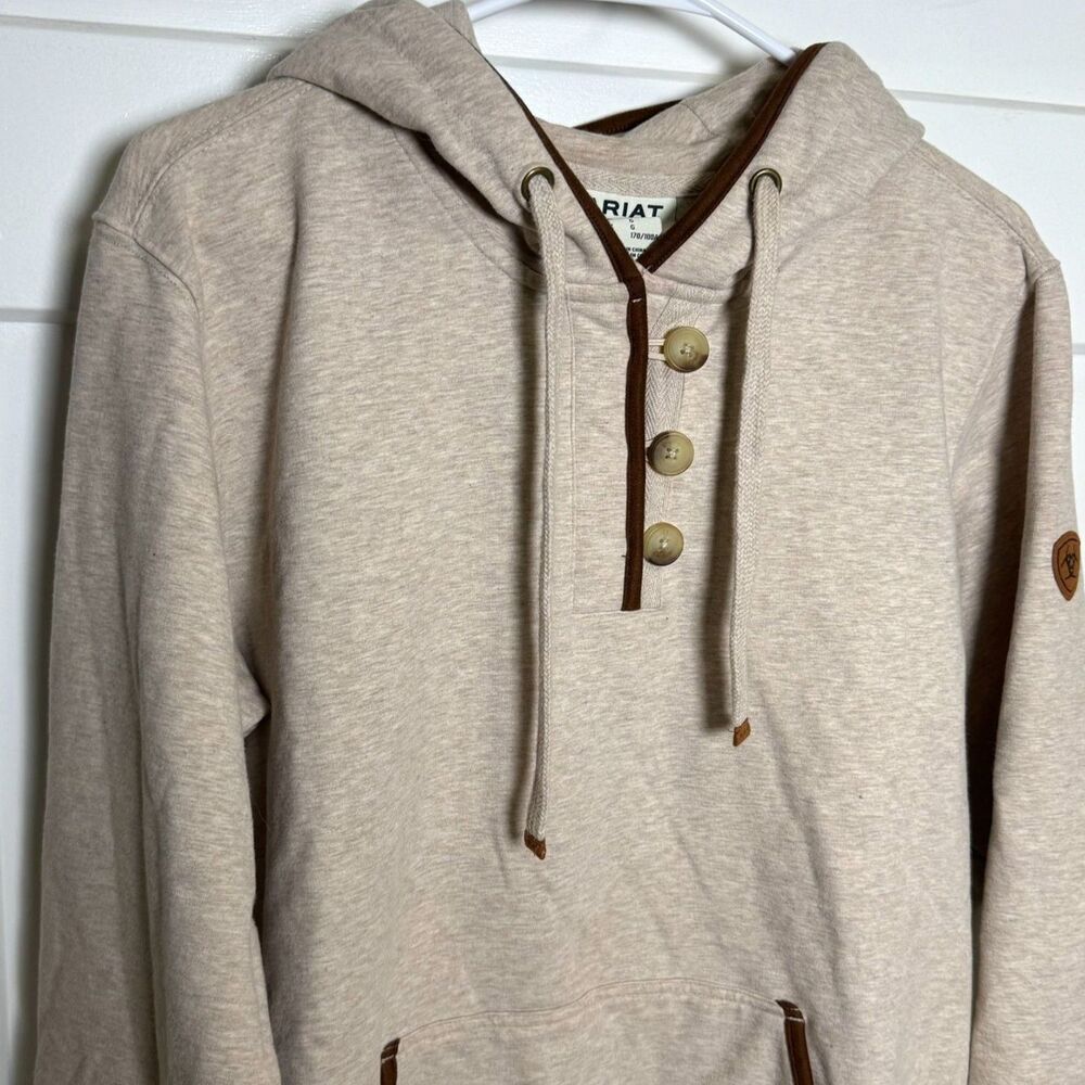 Ariat REAL Women’s Large Hoodie Equestrian Horse Sweatshirt Western Ranch Fleece - Picture 6 of 12